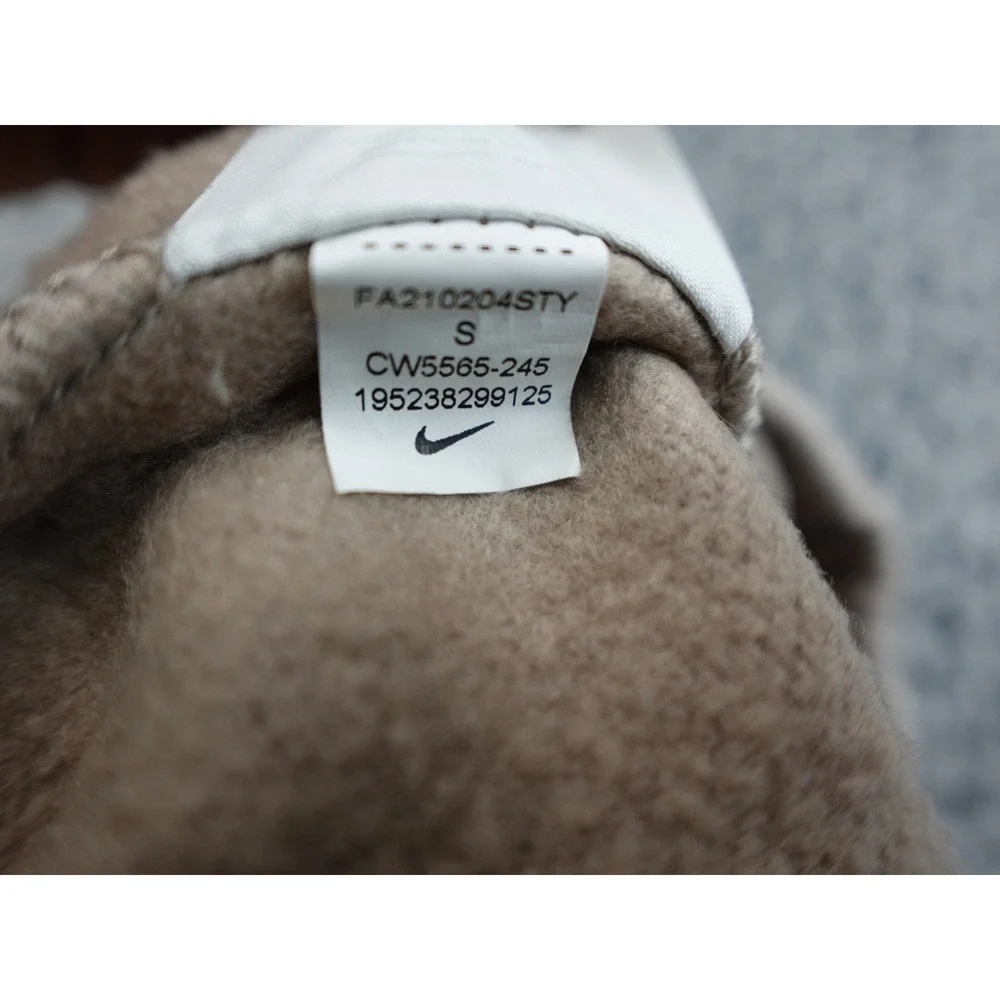 Nike Phoenix Fleece Sweatpants Womens Small Taupe Brown CW5565-245 Joggers‎